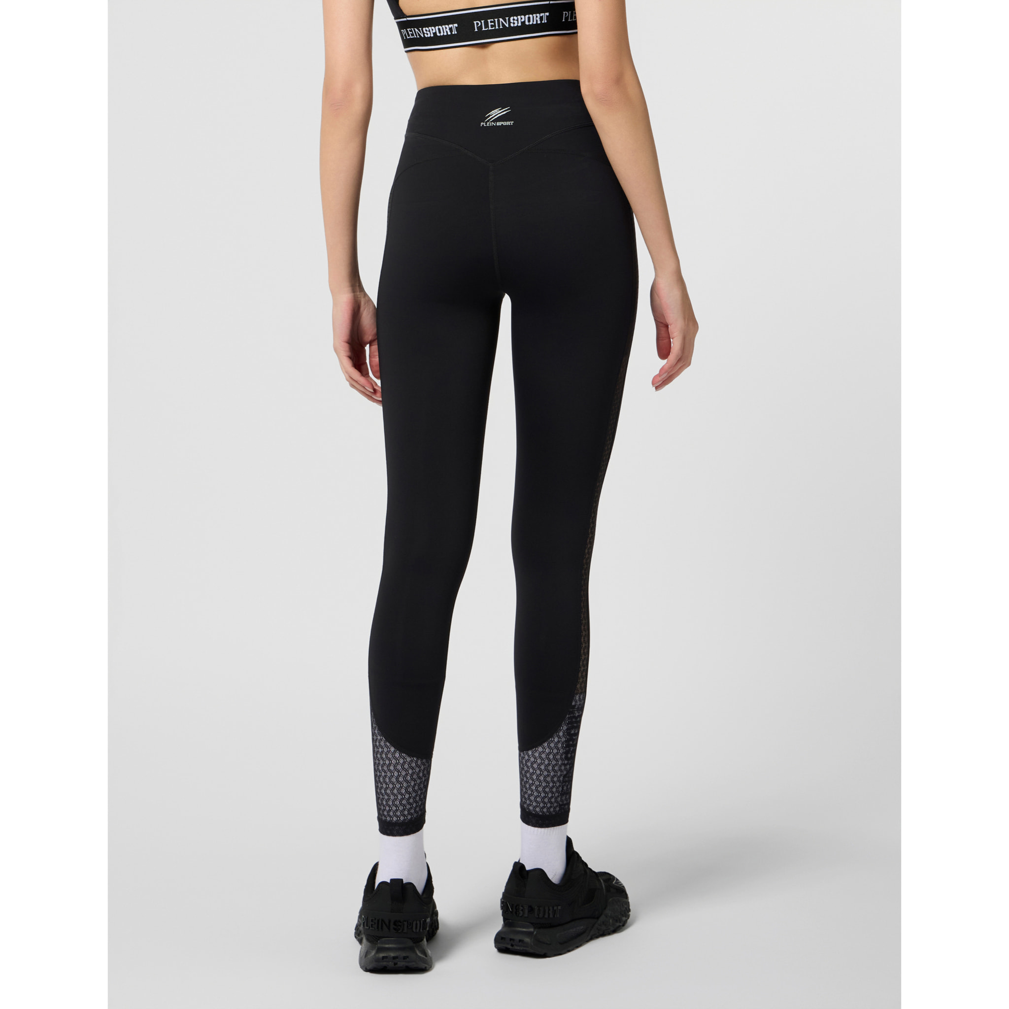 PLEIN SPORT Leggings with Mesh Inserts PS