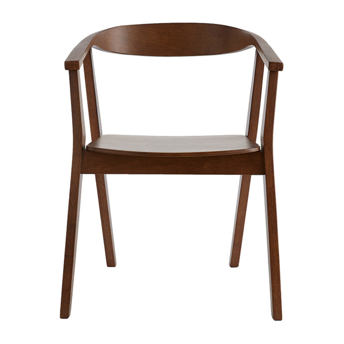 Chaises scandinaves en bois foncé (lot de 2) BAHIA