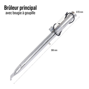 Brûleurs avec bougie a goupille