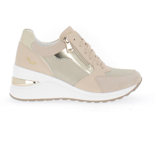 Armata di Mare Scarpe Donna Sneakers Casual con Zip Laterale AMD SS31H21 Beige