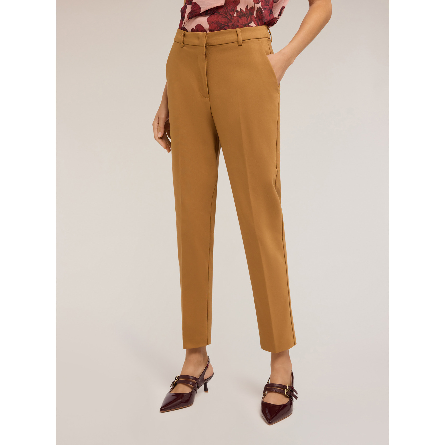 Motivi - Pantalones rectos - Beige