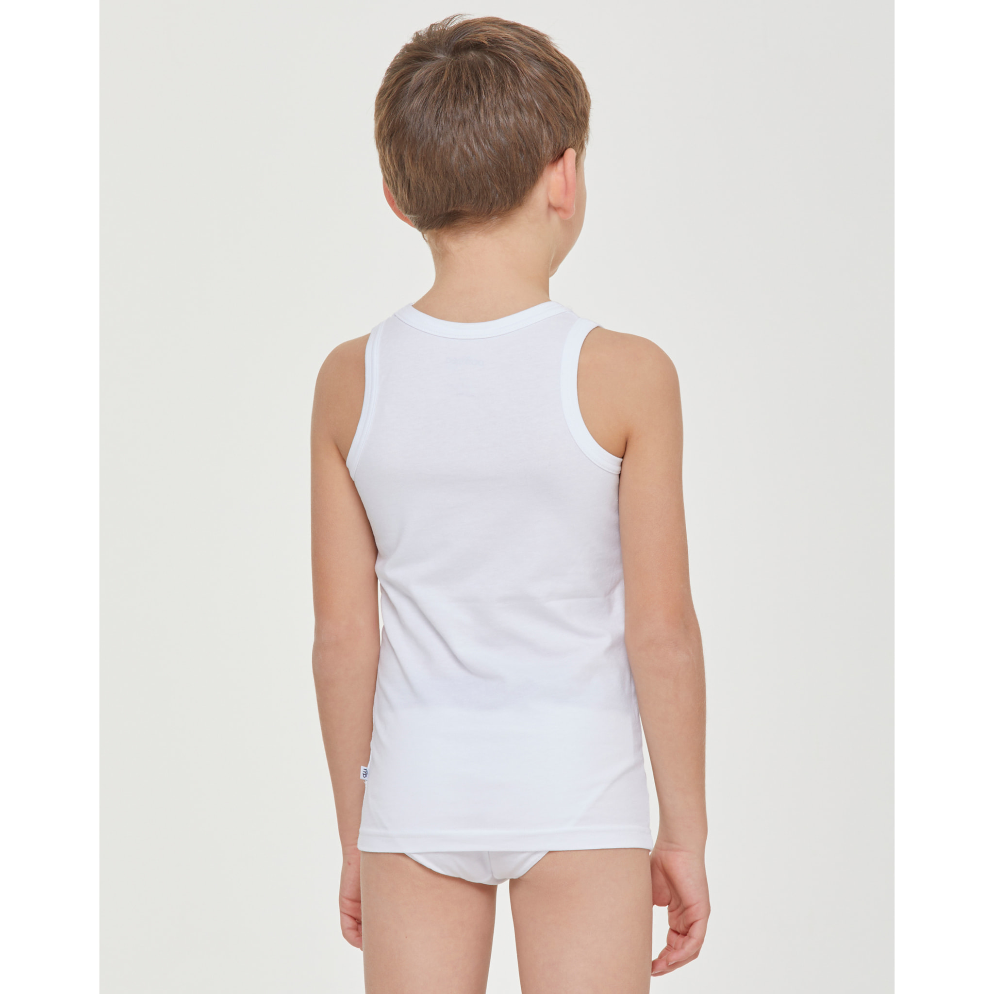 Canotta girocollo bimbo in cotone organico