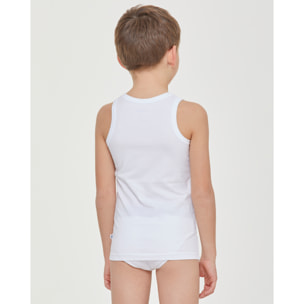 Canotta girocollo bimbo in cotone organico