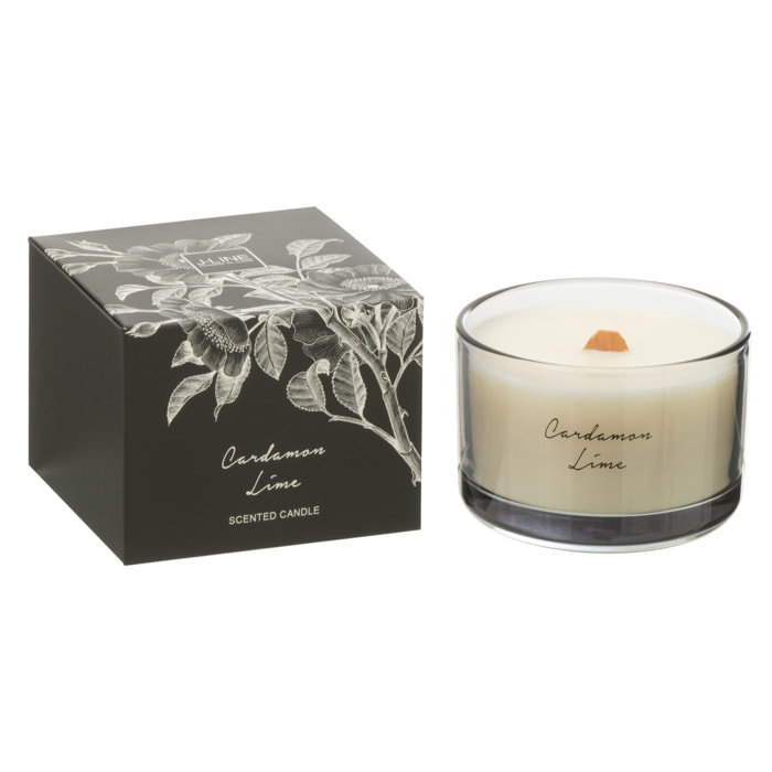 J-Line bougie parfumée Cardamom Lime - verre - small - 50H