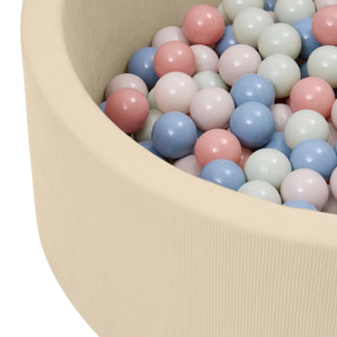 Piscine à balles Moovy Beige D 90 cm 100 Balles Multicolores