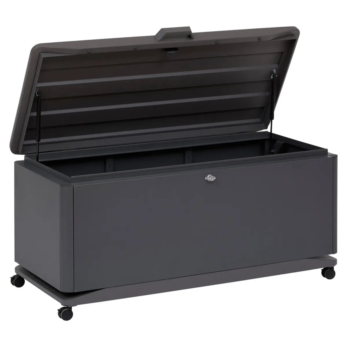 Coffre de rangement 450L Alumia gris graphite en aluminium