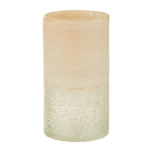 J-Line Vase Cylindre Verre Beige Small