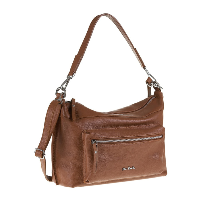 Borsa a spalla da donna Made in Italy - Modello Seraphina - 100% pelle - 35.0 x 23.0 x 20.0 cm