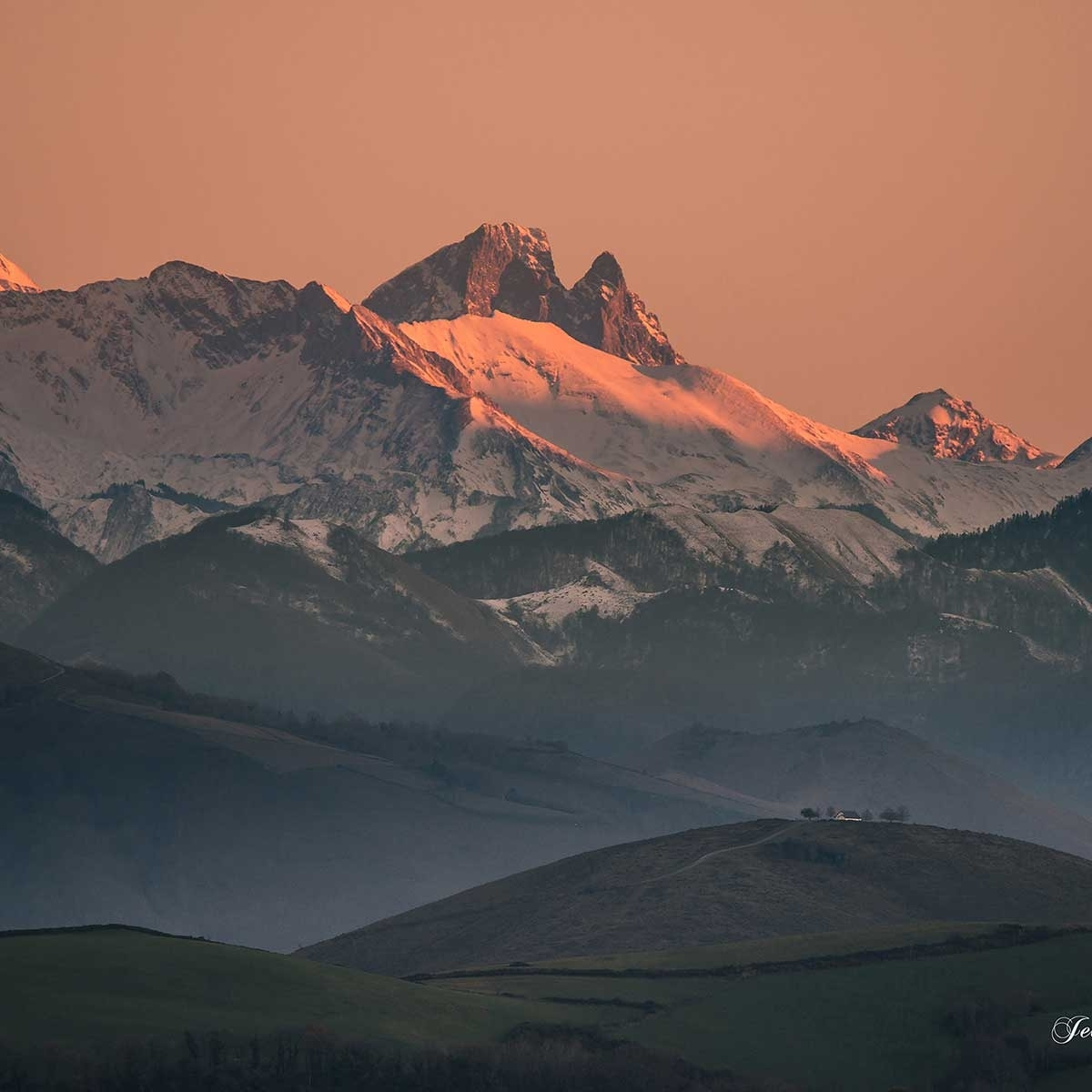 Tableau pic du midi d'ossau Toile imprimée