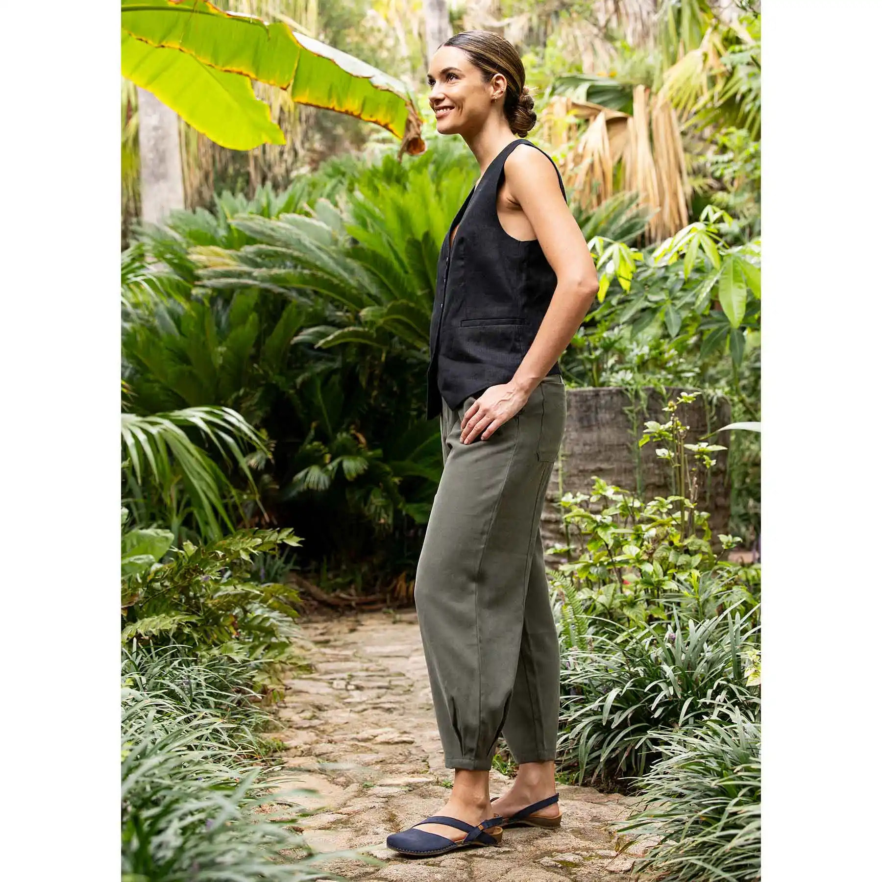 Sandalias N5813 NOBUCK LAVADO MALVA/PANGLAO color Malva