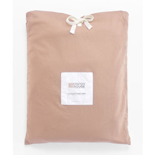 Paire de Taies D'oreiller 100% Satin De Coton 110fils Rose