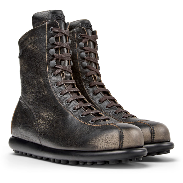 Botines - CAMPER Pelotas Ariel - Gris - Cuero liso