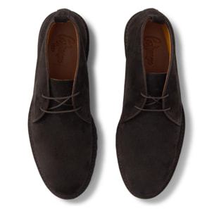 Desert boot Leo en serraje con cierre de cordones