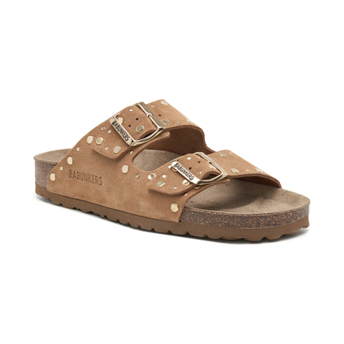 SANDALIA BABUNKERS MARRON