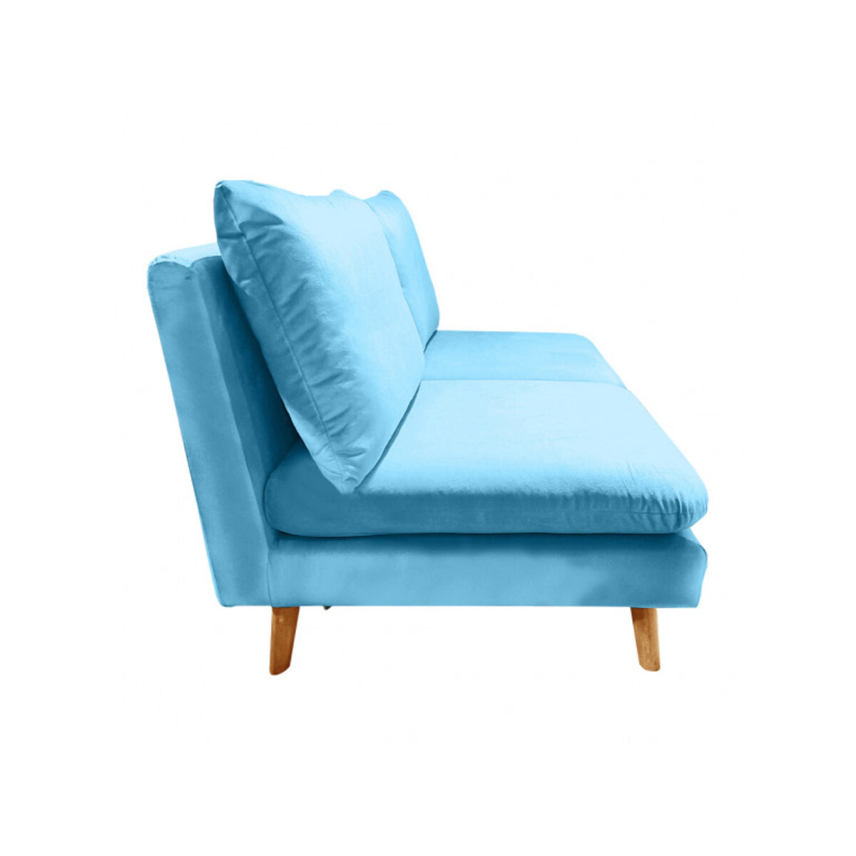 Chauffeuse 2 places tissu velours pour canapé modulable - GARY