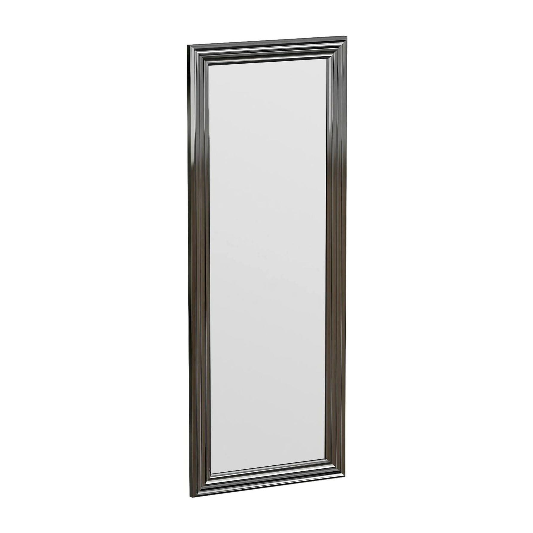 Specchio Dpresicc, Specchiera, Articolo d'arredo a muro, Decorazione con specchio, 40x3h105 cm, Argento