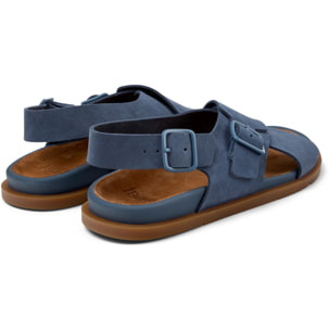 Sandalias - CAMPER Lluc Sandal - Azul - Cuero de gamuza