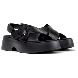 Sandalias - CAMPER Tasha - Negro - Cuero liso