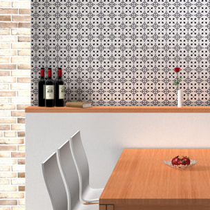 Stickers muraux - Sticker Mural Carrelage adhésif Cuisine Salle de Bain - 30 STICKERS CARRELAGES AZULEJOS LIVIA