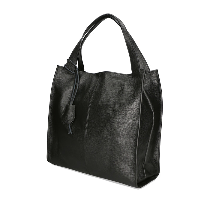 Borsa a spalla da donna - Modello Aelia - Vera pelle - 40.0 x 36.0 x 12.0 cm