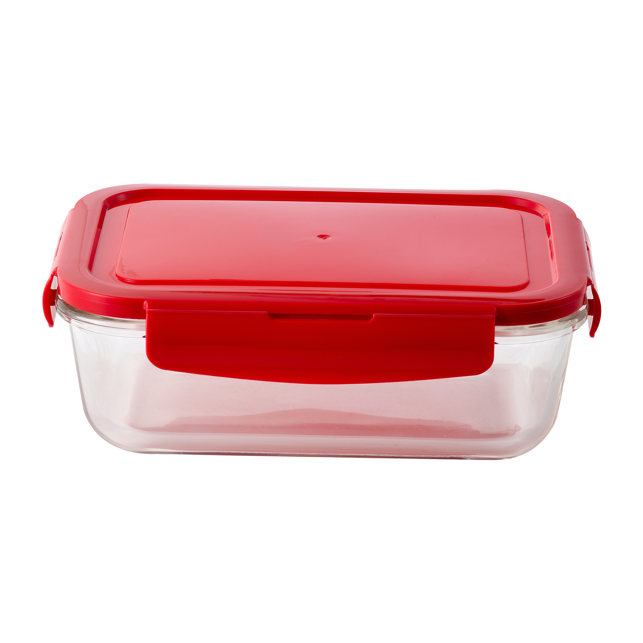 Hermético rectangular  tapa rojo benetton