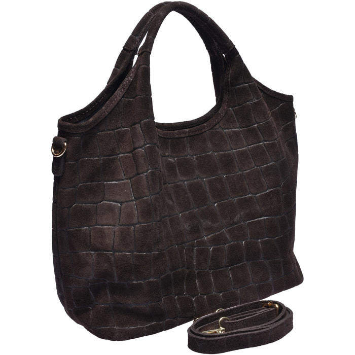Borsa a mano Anna Luchini Marrone