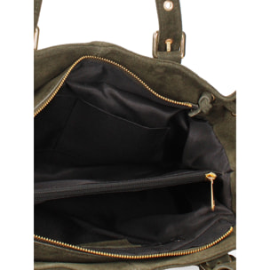 Borsa a mano da donna Made in Italy - Modello Lumena Lux - 100% pelle - 20.0 x 21.0 x 33.0 cm