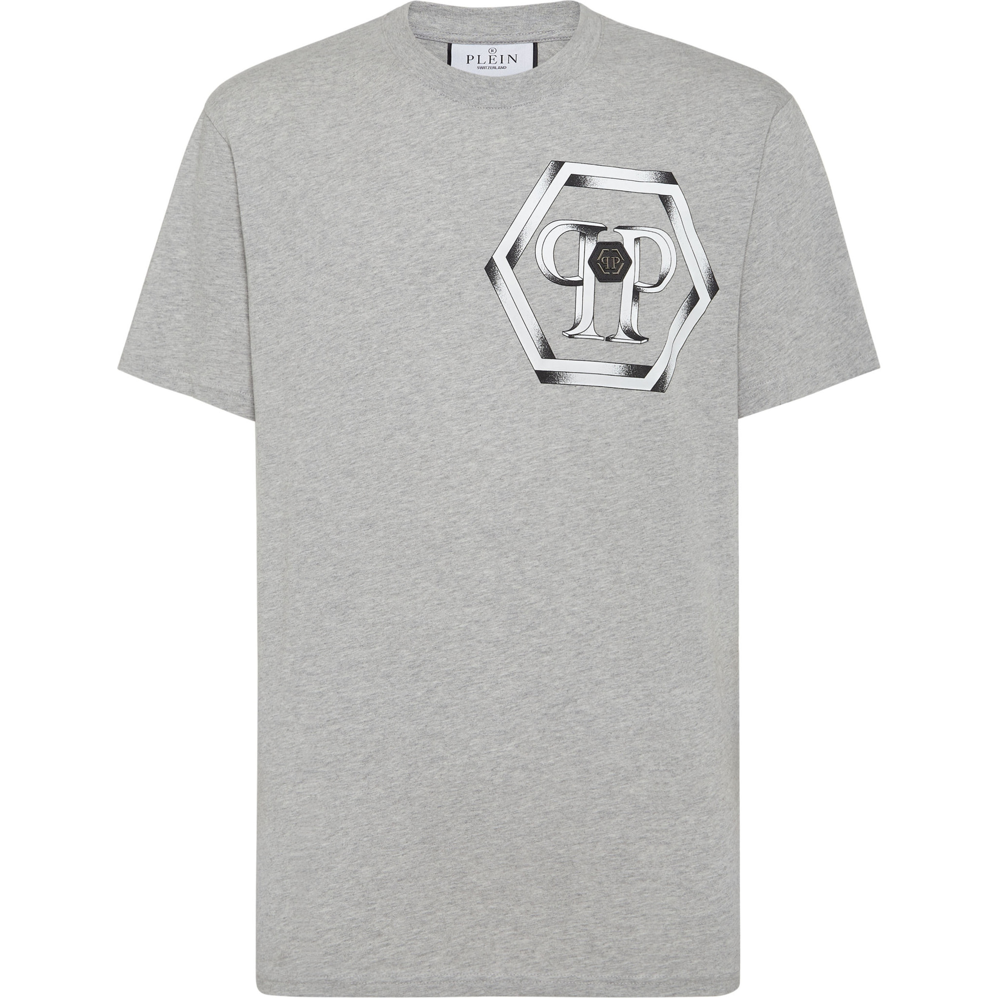 PHILIPP PLEIN T-Shirt Round Neck HEXAGON