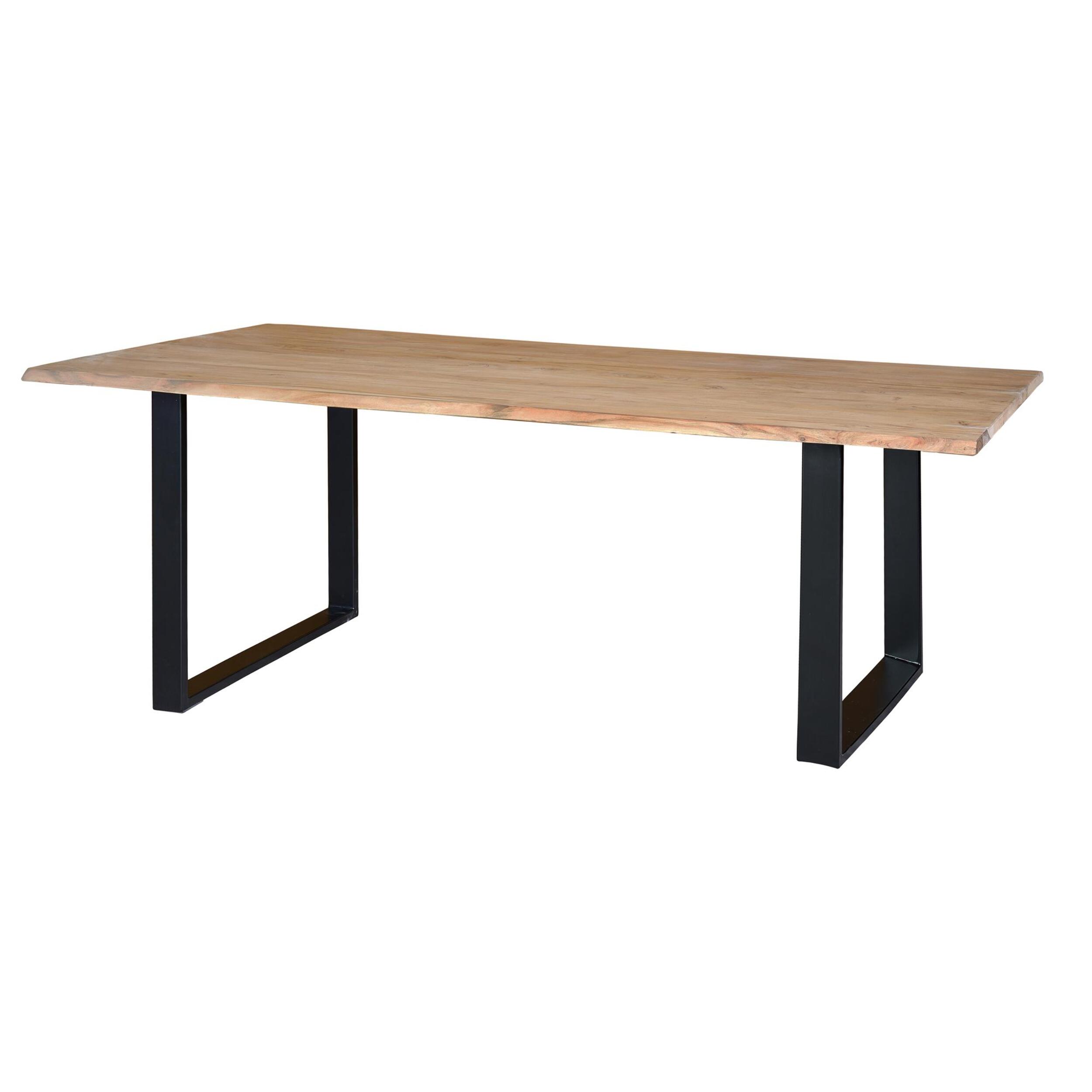 Mesa de comedor - madera de acacia y hierro
