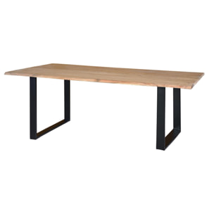 Mesa de comedor - madera de acacia y hierro
