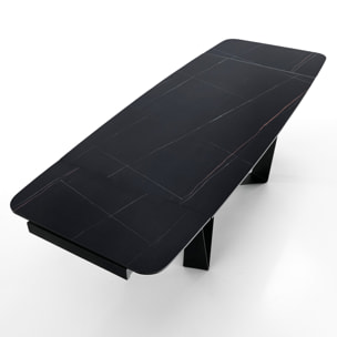 Tomasucci table extensible GRAM MATT BLACK MARBLE Multicolore