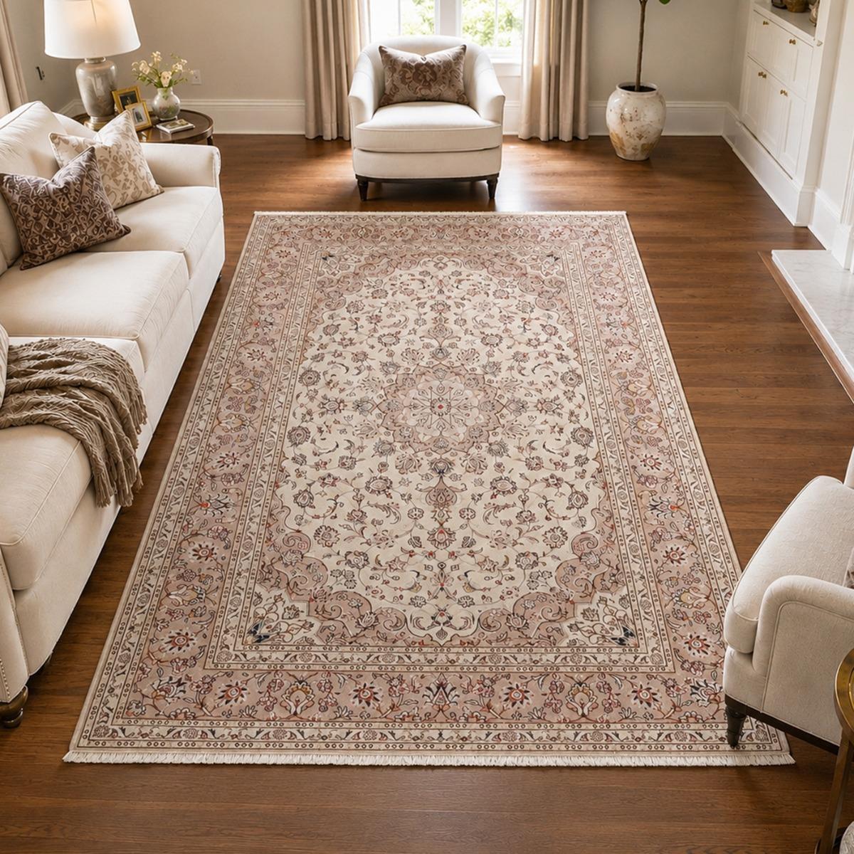 Tapis d'orient au motif oriental noué à la main, ASORAP