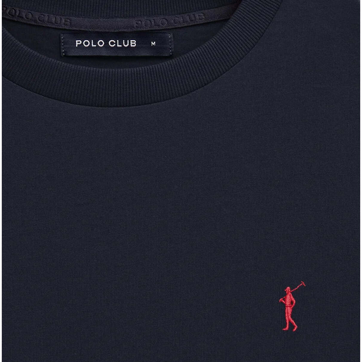 Pack hombre de dos camisetas azul marino y blanca de manga corta y bordado Rigby Go