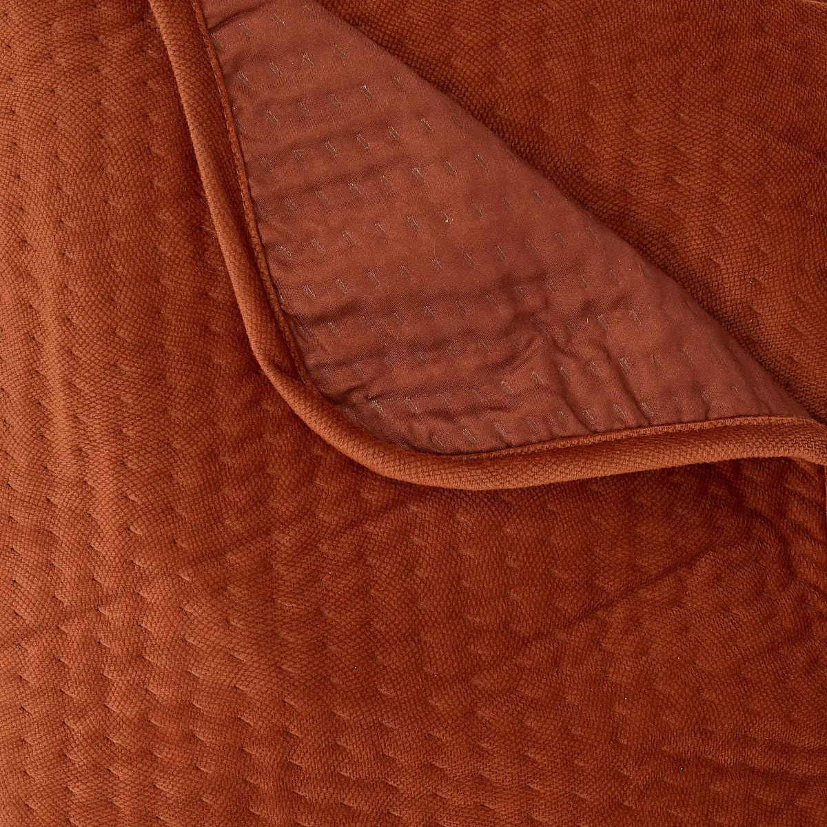 Dessus de lit Lilou terracotta 260x240cm
