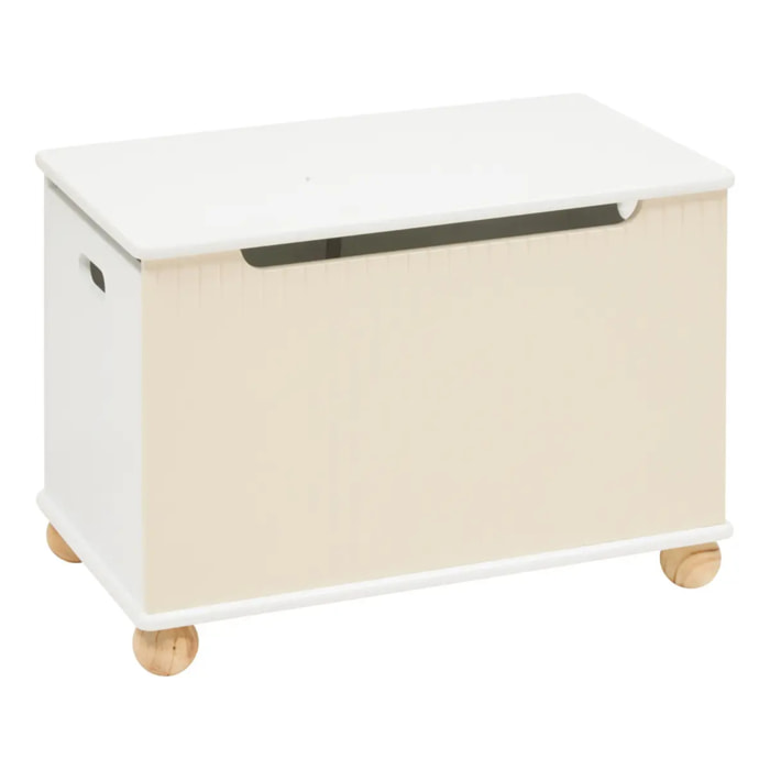 Coffre Fermé Enfant Bouli Beige 60x36x41,5 cm