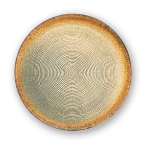 Set de 6 assiettes à dessert Excelsa – Demetra, Céramique Beige