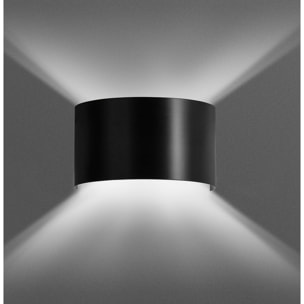 Lampada da parete FOLD in acciaio nero opaco