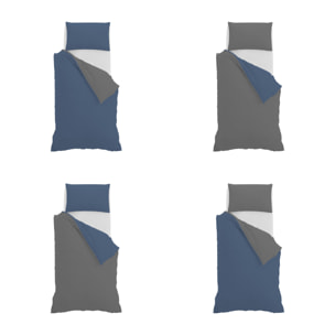 PARURE COPRIPIUMINO NATURAL COLOR SINGOLO - 100% COTONE MADE IN ITALY