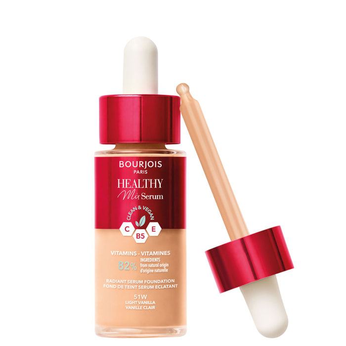 Healthy Mix Clean - Sérum Clean et Vegan - Fond de Teint 30 ml