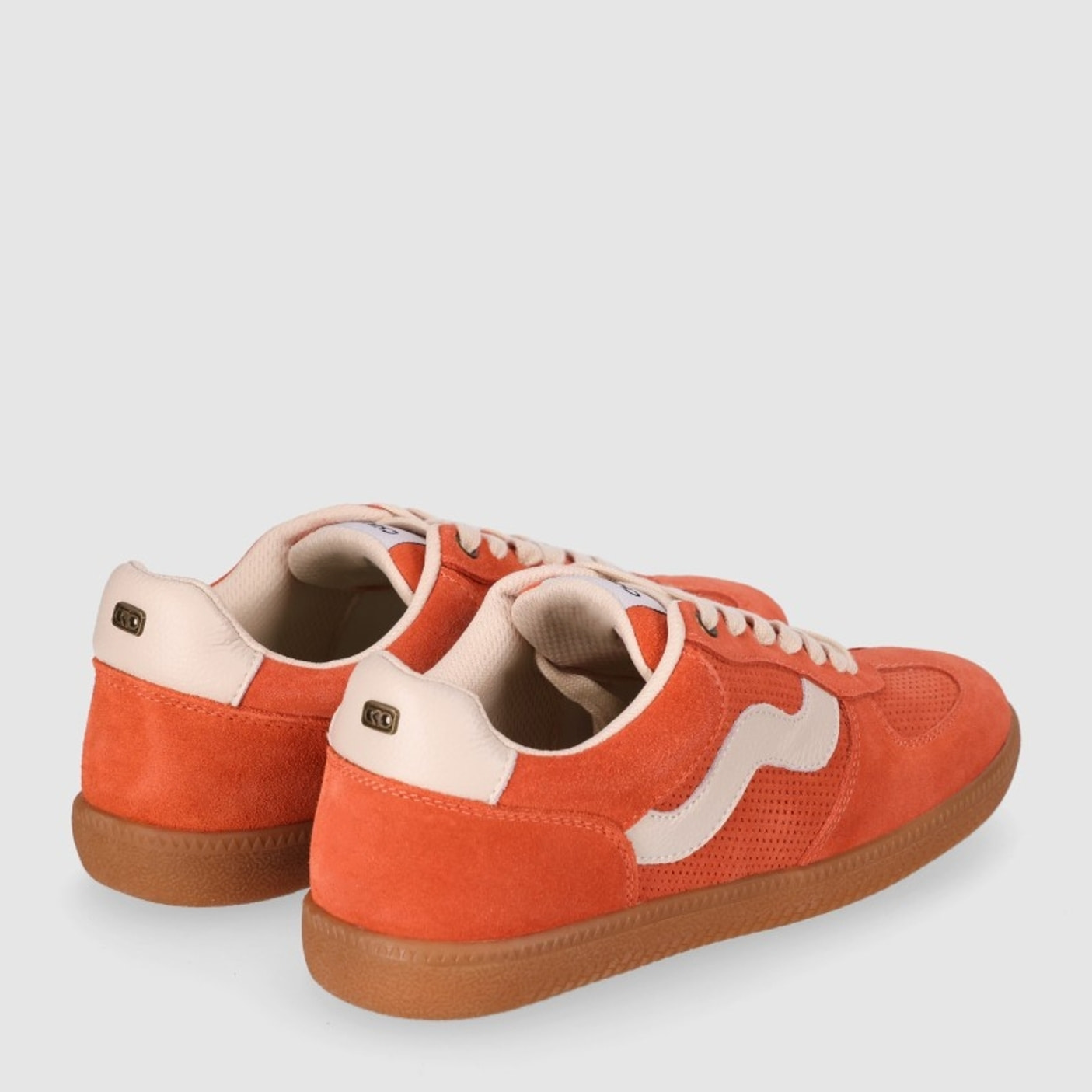 Deportivos de Serraje - Coral - Tacón: 1 cm