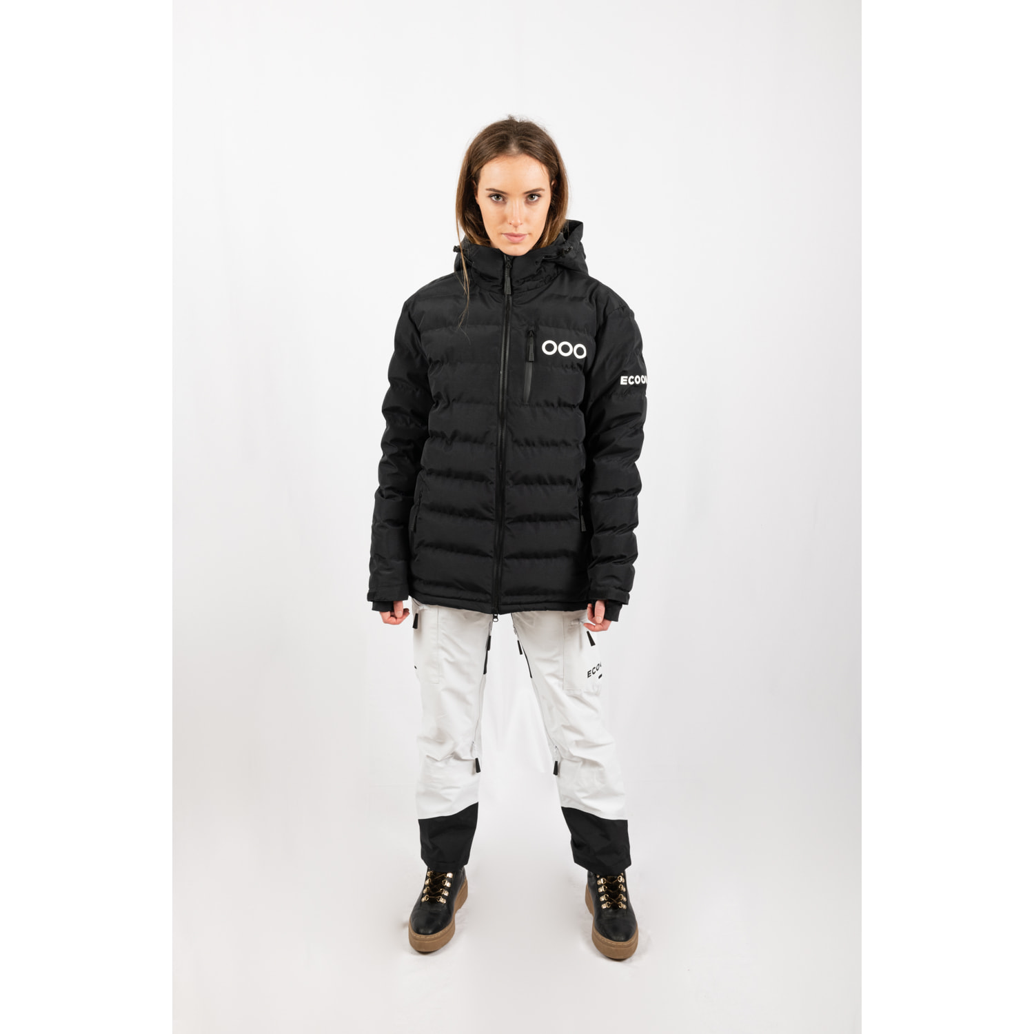 Pantalones ECOExplorer Pants Women marca ECOON - Blanco y negro