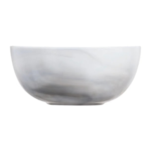 6 coupelles grises effet marbré aléatoire 12 cm Diwali Marble Granit - Luminarc