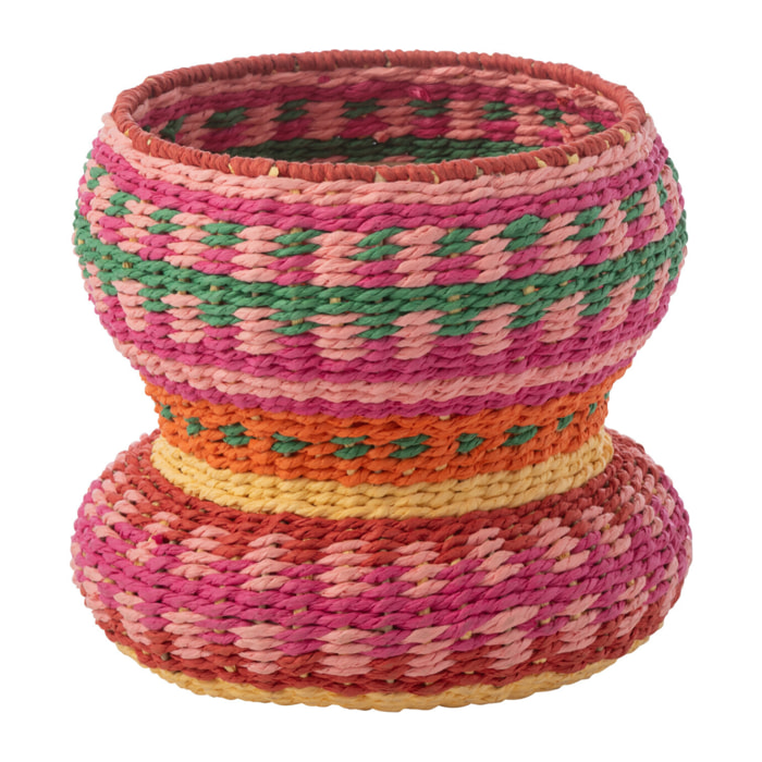 J-Line Vase Joy - métal/papier - multicolore