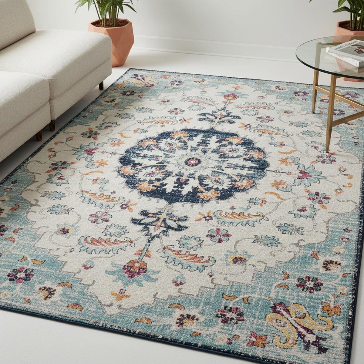 tapis d'orient ILDA, tapis ton sur ton moderne et contemporain