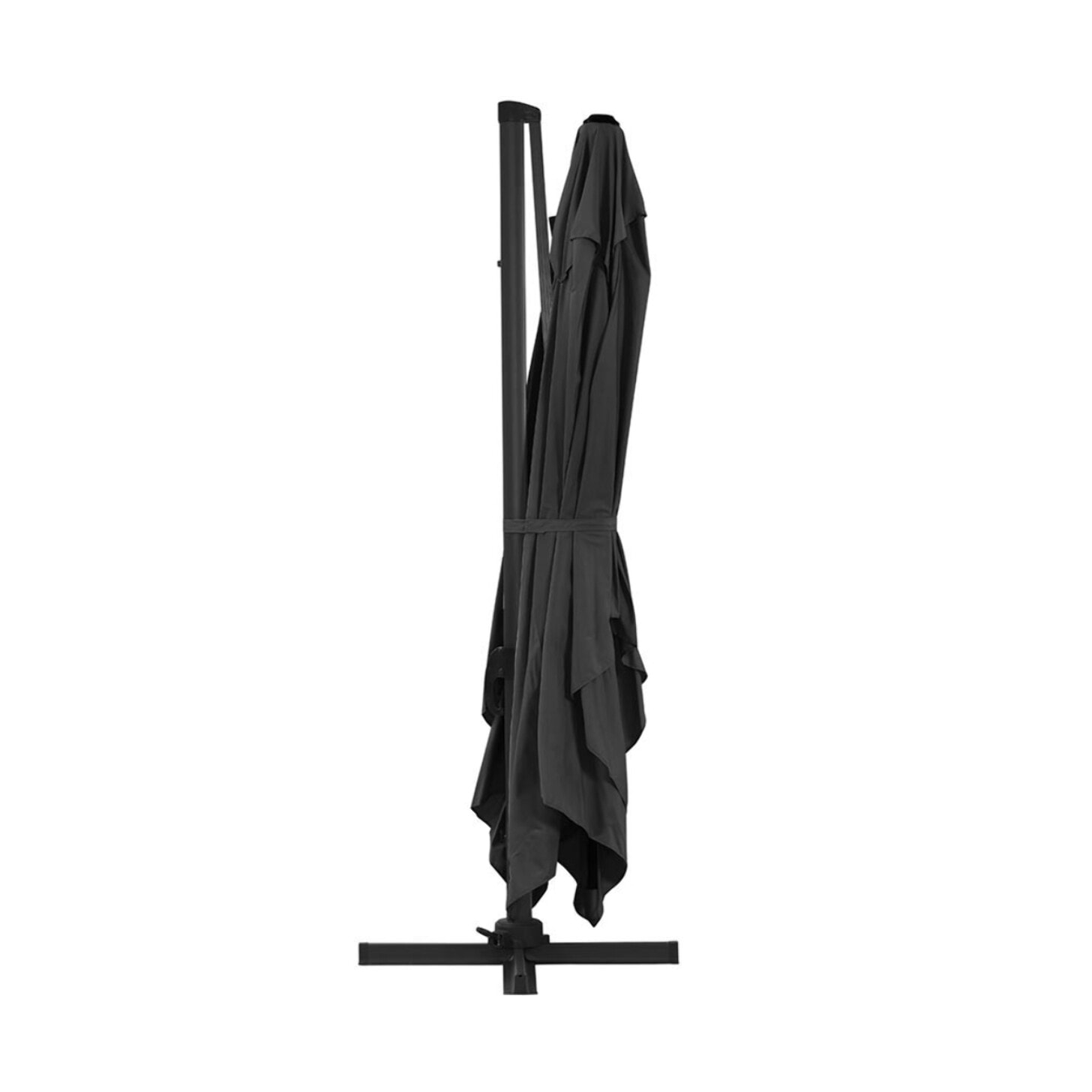 Parasol de jardin déporté en aluminium "Sun 4" - 3 x 4 m - Noir