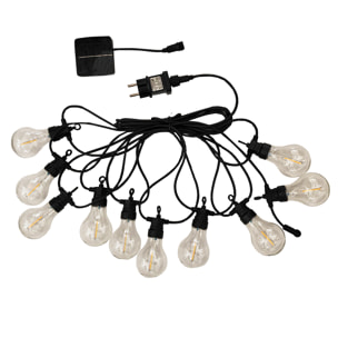 Guirlande lumineuse extérieur connectable PARTY CLEAR HYBRID 7,5m