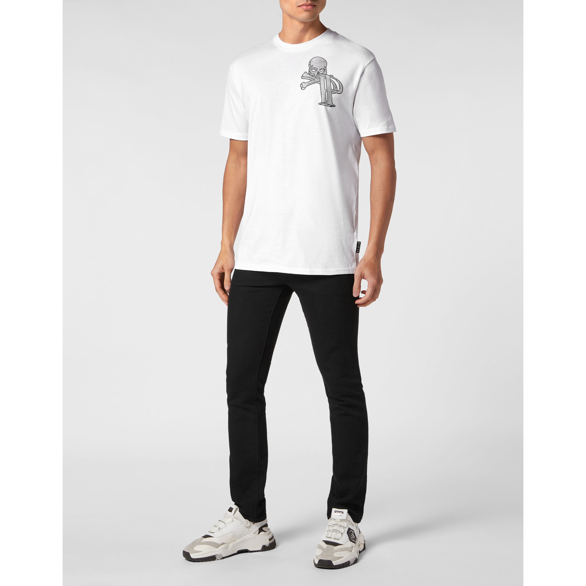 PHILIPP PLEIN Camiseta de cuello redondo y manga corta