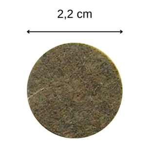 Rondelles feutre adhésives diamètre 22 mm par 12 Fackelmann