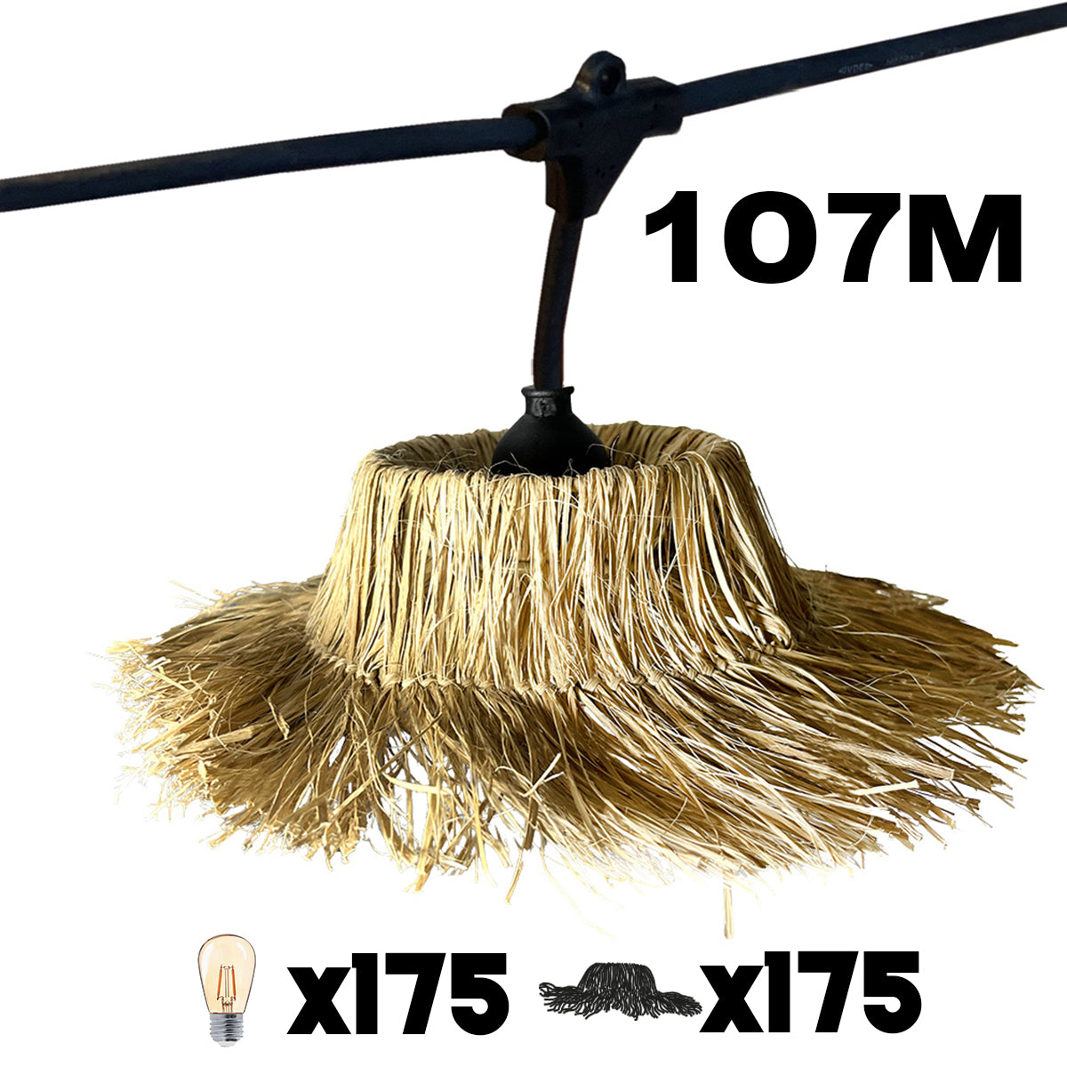 Lot de 25 guirlandes TAHITI LIGHT CONNECTABLE 6M