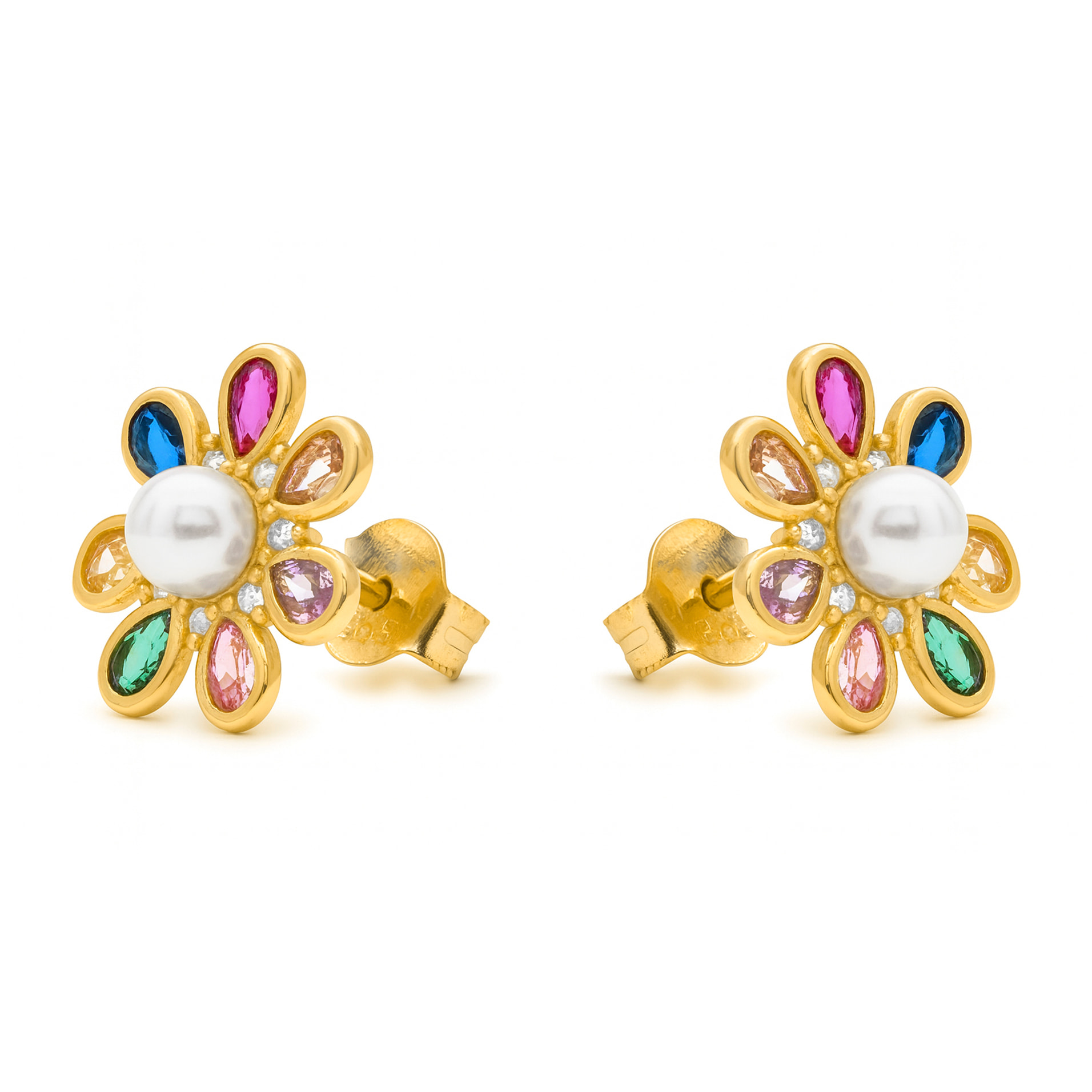 Pendientes Bosul acabado oro amarillo 18k
